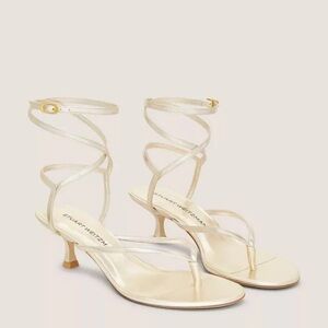 Stuart Weitzman Cabo II Sandal in light gold